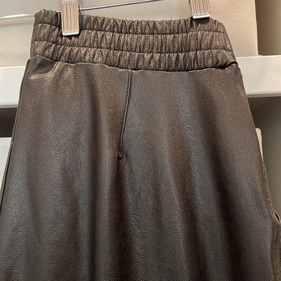 NWOT SPANX Faux Leather Joggers - Picture 7 of 7